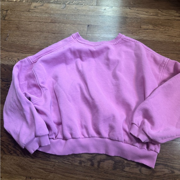 Nike Girls Pink Cotton Fleece Wide Leg Sweatsuit Size Medium 12 - Picture 6 of 13